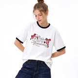 PURE RIBBON CALLI RINGER T-SHIRT (2color)