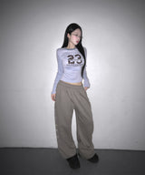 shirring number tee (4colors)