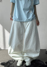 Back Check Pocket Cotton Balloon Fit Pants 5color