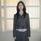 Frill Trim Cropped Jacket