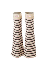 EmohaY2K Pink striped basic versatile cute leg warmers