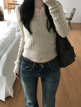 Miz V-neck knitwear (3 colors)