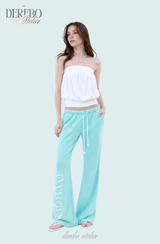 ラウンジ レタリング ミント ロング パンツ(PANTS)