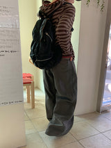 [unisex] キルシュッドボタンストライプフーディー