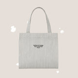 サマー ☁️ ストライプキャンバスバッグ (one color)