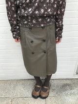 lonen button banding skirt 