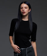 【NF】スリークォーターベーシックTシャツ_F24QB276
