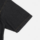 Double-Stitch Denim Short-Sleeve Shirt (2 Colors)