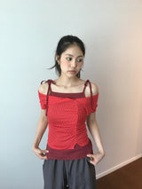セーラードットオフTシャツ(3color)
