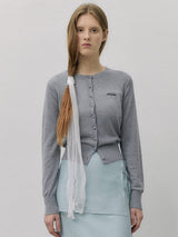 ROLA BASIC ROUND CARDIGAN GRAY