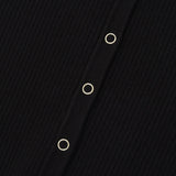 KIRSH PLAIN V NECK SLIM CARDIGAN - BLACK     