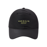 25SS CHECK RIPSTOP STRING BALL CAP BLACK