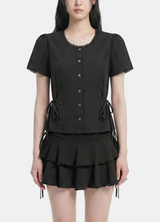 Reni Side Tie Blouse