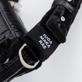 Knotted Micro Padding Bag (Glossy-Black)