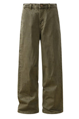 Two Tone Washed Wide Pants