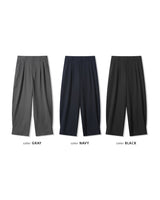 (UNISEX) Pintuck Stripe Wide Slacks