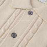 all-day cloth knit collar cardigan