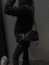 アイレット ベルテッド ショルダーバッグ