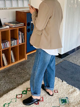 Cent minimal loafer mule
