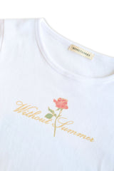 With rose mini t-shirt