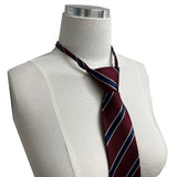 High Teen color combination striped auto tie (2 colors)
