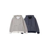 Oversized Striped Hooded Sweatshirt 2COLOR