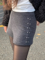 キシリベットスタッドショートニットパンツ