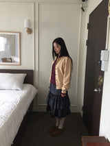 Gotham Check Frill Skirt (2color)