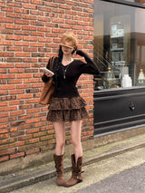 [BELLIDE MADE] River, Vネックスリムベーシックロングスリーブニットウェア