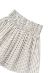 Stripe flare skirt_ivory