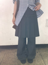 ヒカ レイヤードスカートパンツ