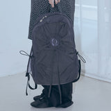 hole string po backpack (black)