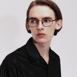 Knouun polygon titanium glasses CODE. 102. E Black N Gray