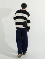 [BELT SET] Rope Line Denim Pants