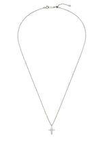 26SS★ Essence Silver (W) Moissanite Lumi Cross Necklace