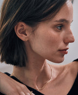 [925 silver] Deux.silver.186 / ruban earring (gold)