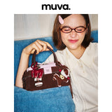 muva. 本革 オイルワックスレザー バイカー風 ショルダーバッグ