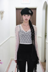 Chiffon frill sleeveless (2color)