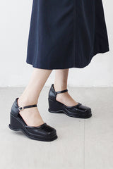 Belleen Flat Mary Jane Chunky Heel