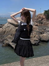 Kandi Bustier 半袖Tシャツ ノースリーブ セット