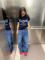 アイン セミバルーンフィット ワイド デニムパンツ