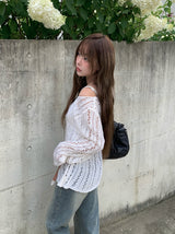 レーシーブーツカットワイドヴィンテージウォッシングデニムパンツ