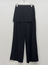 Euro Wrap Nylon Wide Pants