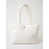 large soft padded bag - white