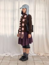 HAIRY TASSEL MUFFLER (PINK)