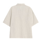 Pet seersucker short-sleeve shirt