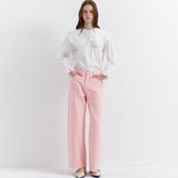 Over-dyeing Relax Pants Pink