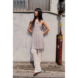 LACE COMBI BOOTS-CUT PANTS
