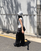 レーススリーブレスブラウス