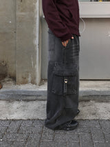ロッド バックリン デニム カーゴパンツ 2C